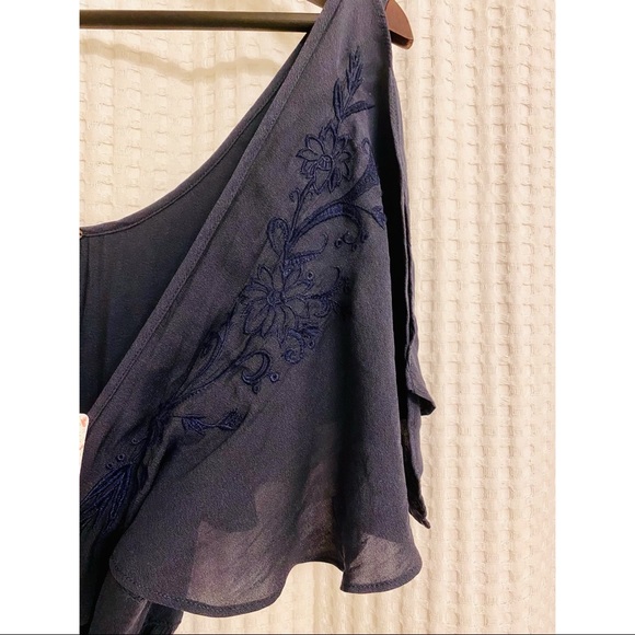 FP Floral Embroidered Flutter Sleeve Wrap Dress - Picture 2 of 14